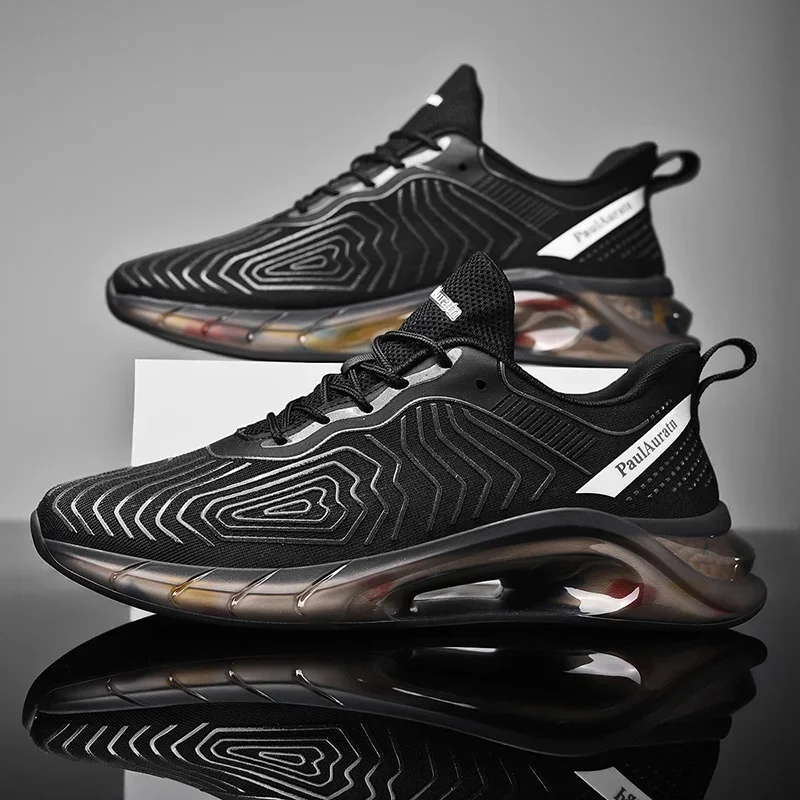 Summer Trendy Fluorescent Running Shoes Men Chunky Sneakers Outdoor Breathable Sports Shoes Mesh Walking Zapatillas Hom