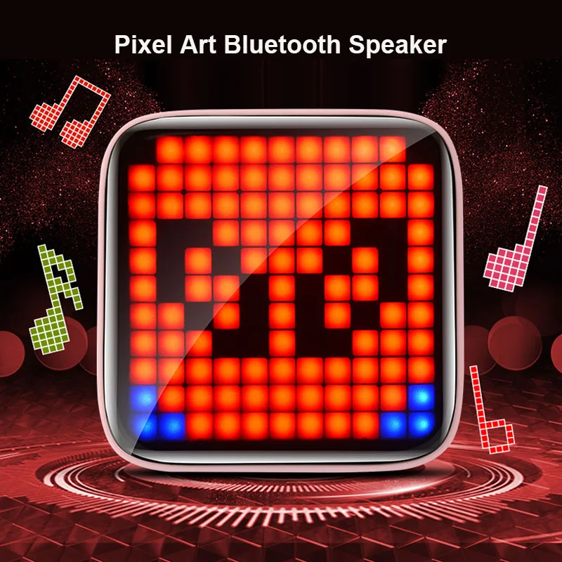 RGB пиксельные художественные Bluetooth-колонки мощные беспроводные светодиодный