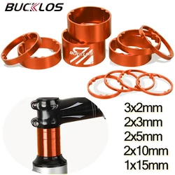 11pcs Bicycle Headset Spacer Aluminum MTB XC Bicycle Spacer for 28.6mm Front Fork 2/3/5/10/15/20mm Washer 1-1/8