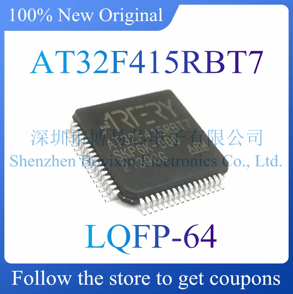 

NEW AT32F415RBT7.Original genuine microcontroller chip. Package LQFP-64