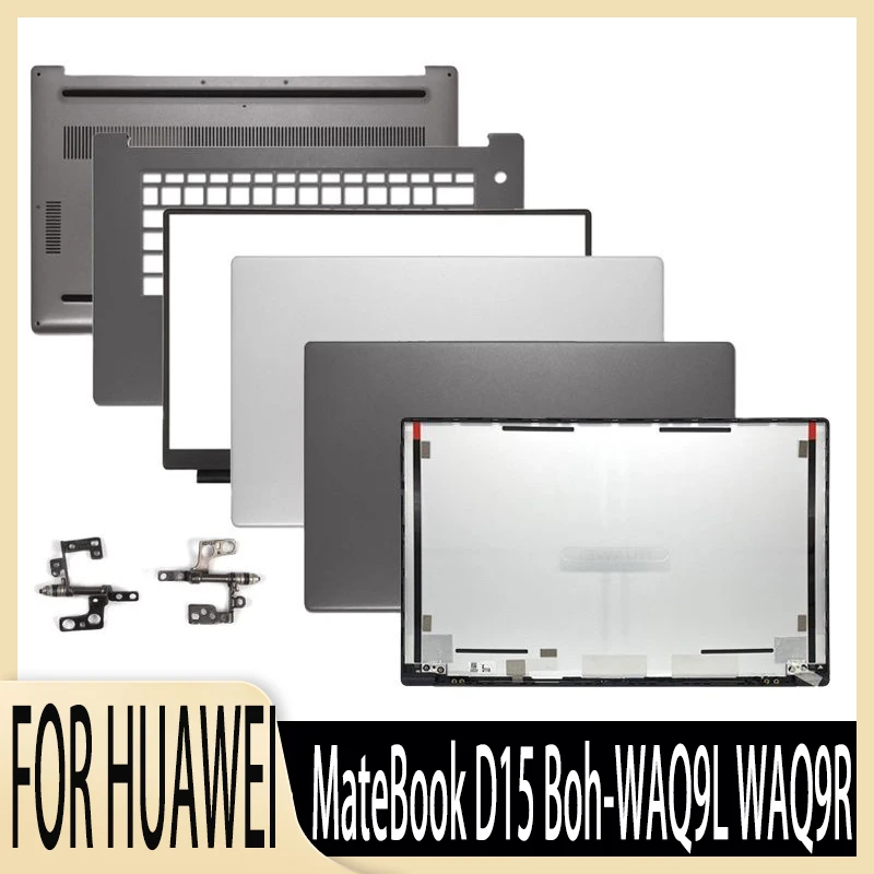 

New For HUAWEI MateBook D15 Boh-WAQ9L WAQ9R Laptop LCD Back Cover Front Bezel Palmrest Bottom Case Hinges Upper Top Lower