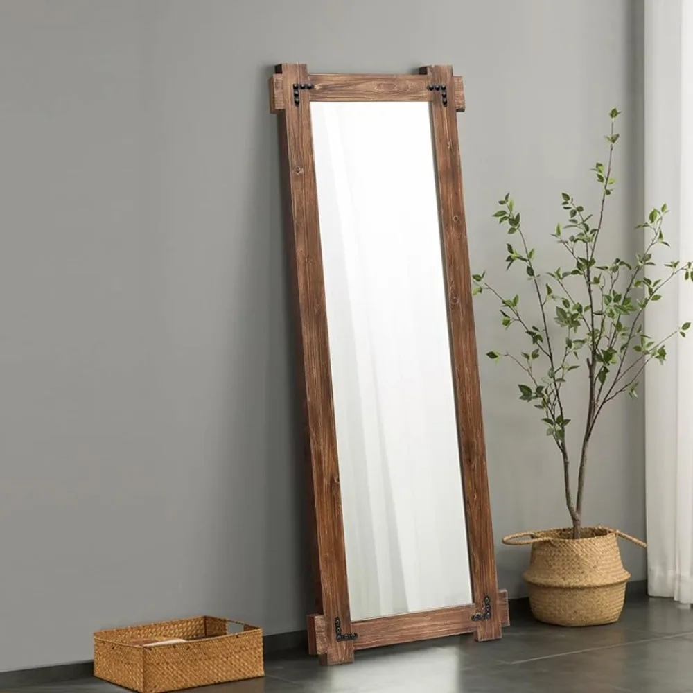 

Decorative standing tilted hanging mirror large frame wall mirror living room bedroom full body floor mirror.