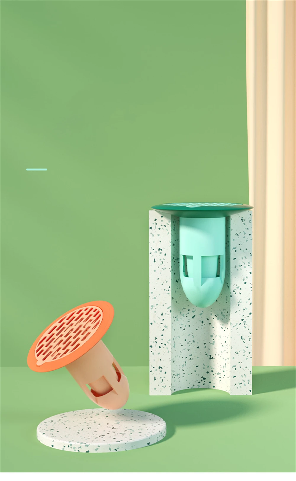 Description Picture 2 of itemBathroom Floor Drain Cover Insect And Odor Prevention Fast Drainage Product Shower Floor Strainer Cover Bathroom Accessories