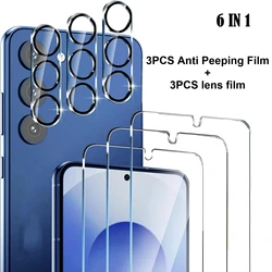 Advanced 6 - in - 1 9H HD Tempered Glass Screen Protector with Lens Protection & Fingerprint Unlock Capability - Galaxy A07 (6IN1)