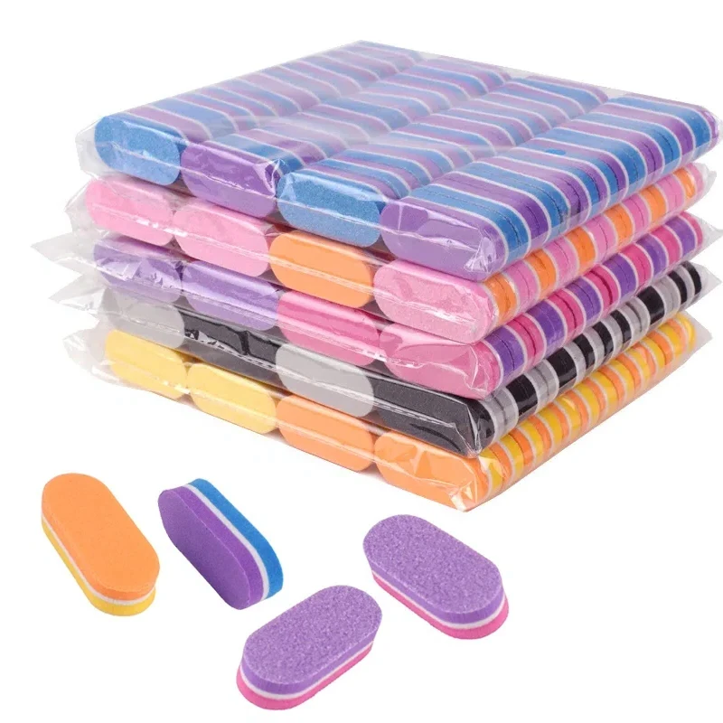 Description Picture 2 of item40Pc Professional Mini Nails Art buffer File 100/180 Sandpaper Manicure Tips Care File Sanding Polishing Grinding Equipment Tool