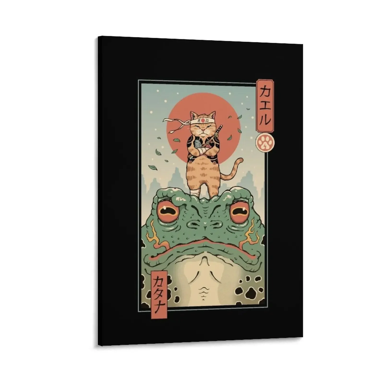 Catana E The Big Frog Canvas Painting Cornici Decorative Wall Room Cute Room Decor Room Decori Casa E Decorazione Estetica