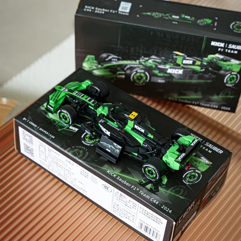 314-teiliger Berühmter Rennteam C44-2024 Sportwagen Baukasten Super Rennwagen Technisches Modell Konstruktions-Bausteine Spielzeug Geschenk für Jungen – Detail 6