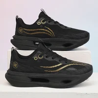 Men's Running Shoes, Cushioned Sole Athletic Casual Shoes, Breathable Fabric Toe, Suitable for Gym, Marathon Training - Lightweight Performance Shoes, Dynamic Design, Durable Construction, Lace-Up Sneakers, Exclusive for Fitness Enthusiasts