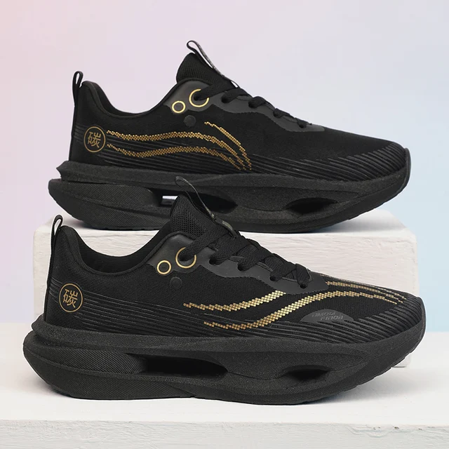 Men's Running Shoes, Cushioned Sole Athletic Casual Shoes, Breathable Fabric Toe, Suitable for Gym, Marathon Training - Lightweight Performance Shoes, Dynamic Design, Durable Construction, Lace-Up Sneakers, Exclusive for Fitness Enthusiasts