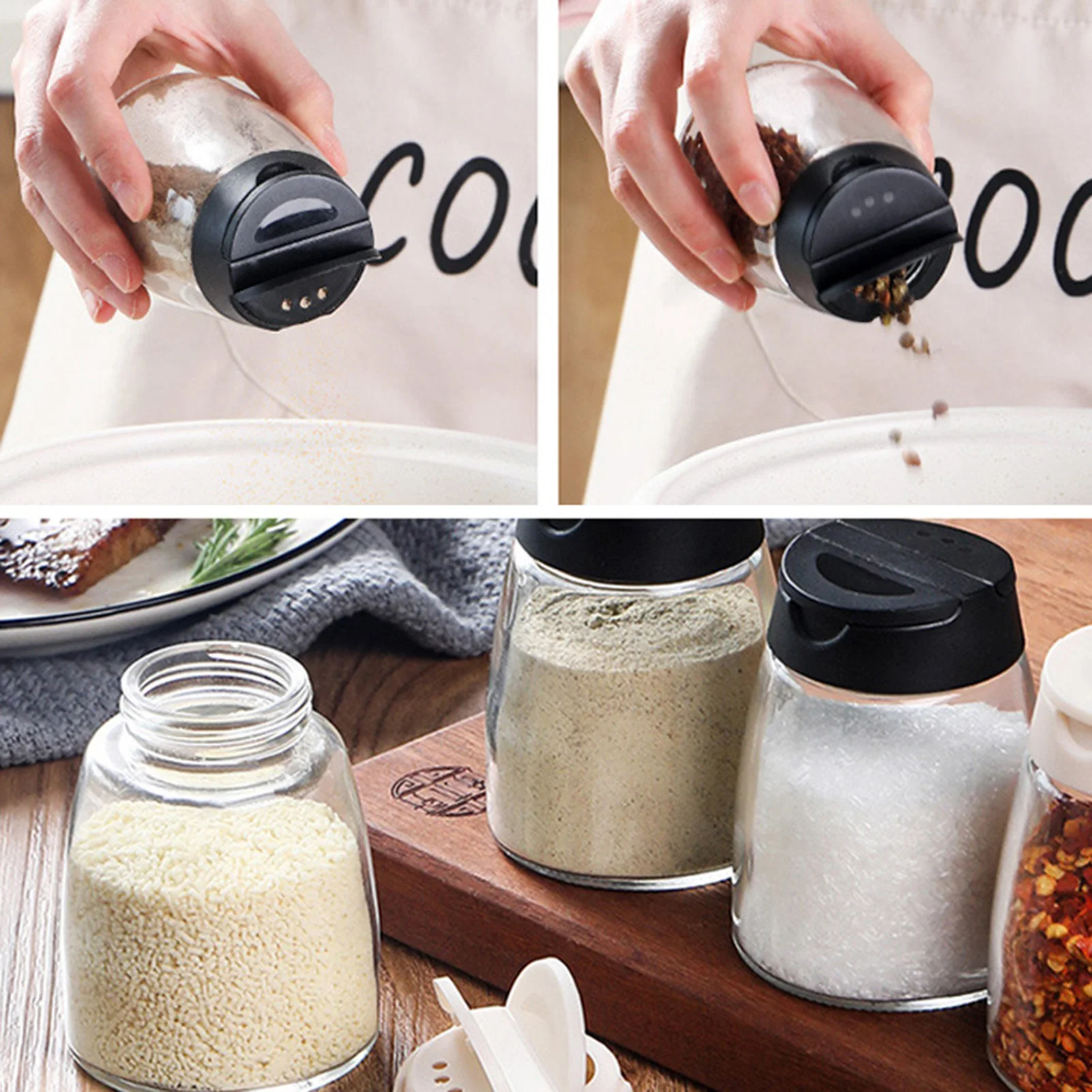 Pouring and Spraying Seasoning Bottle Heat-resisting Durable Seasoning Bottle for Home Kitchen Restaurant Outdoor Barbecue 2