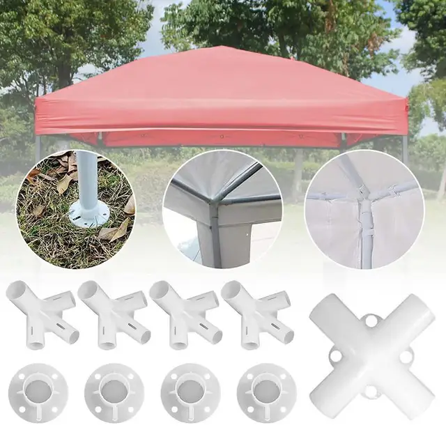 Canopy Connectors Láb Sarokközpont Sátra Keret Támogató Kiegészítők Telepítéséhez Kültéri Parti Teraszos Lombkorona Sátor - Image 5