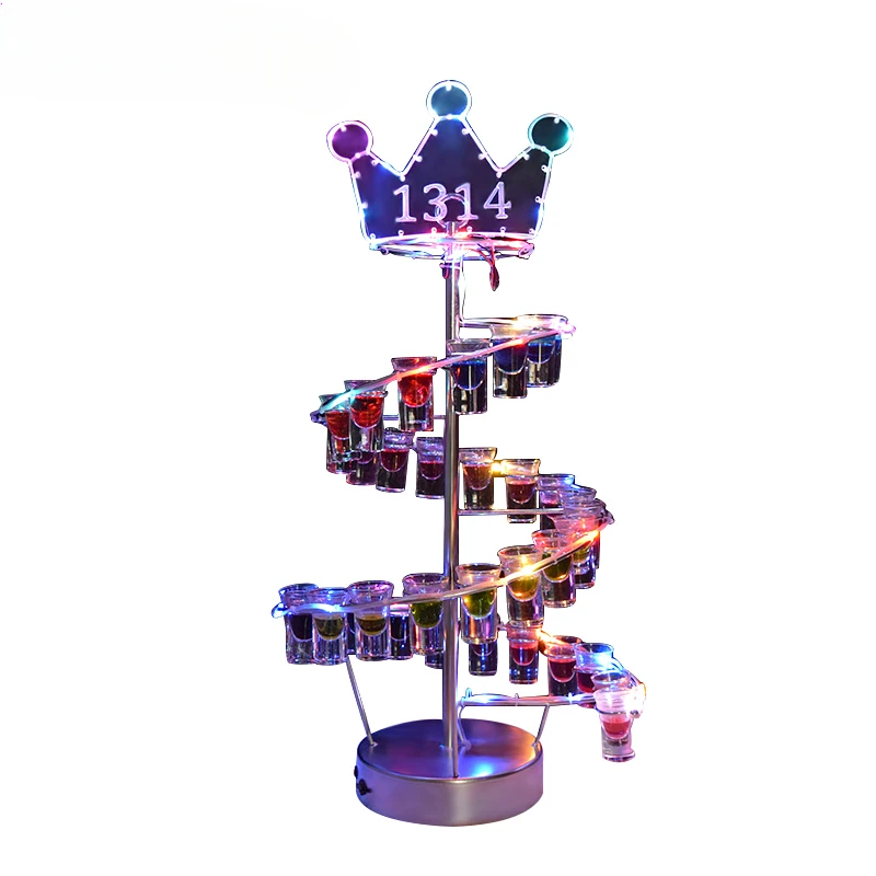 

Bar Supplies Red Wine Champagne Cocktail Rack Creative LED Luminous Decoration Beach Cup Bullet Cup Holder