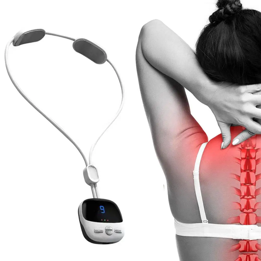 

Hanging Cervical Massager Portable Mini Pendant Intelligent Adjustable Relieve Fatigue Hot Compress Shoulder Neck Massager