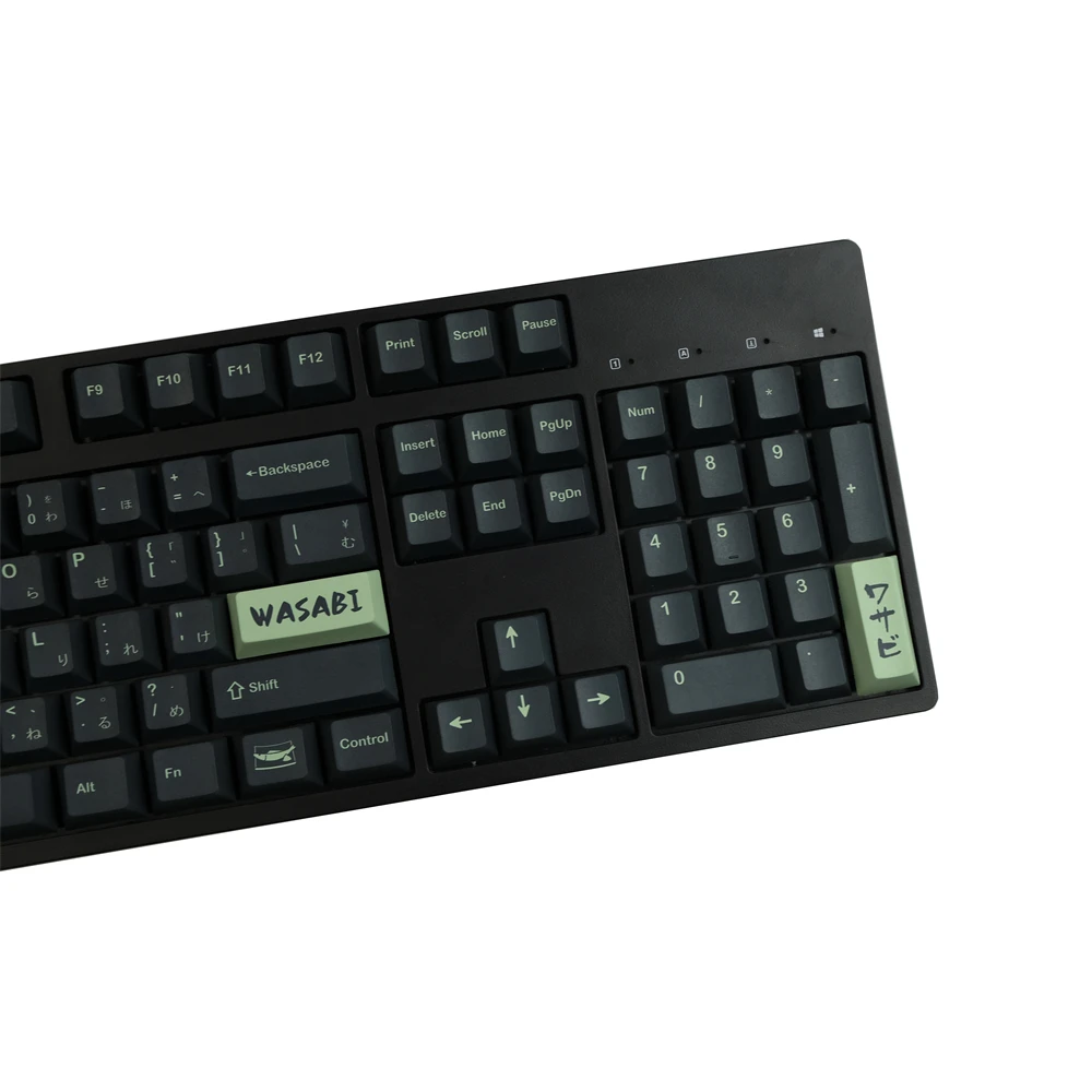 Gmk Wasabi Pbt Keycap Dye-sublimação Cereja Perfil Inglês Keycaps para Jogo Gateron mx Interruptor Teclado Mecânico - Imagem 5