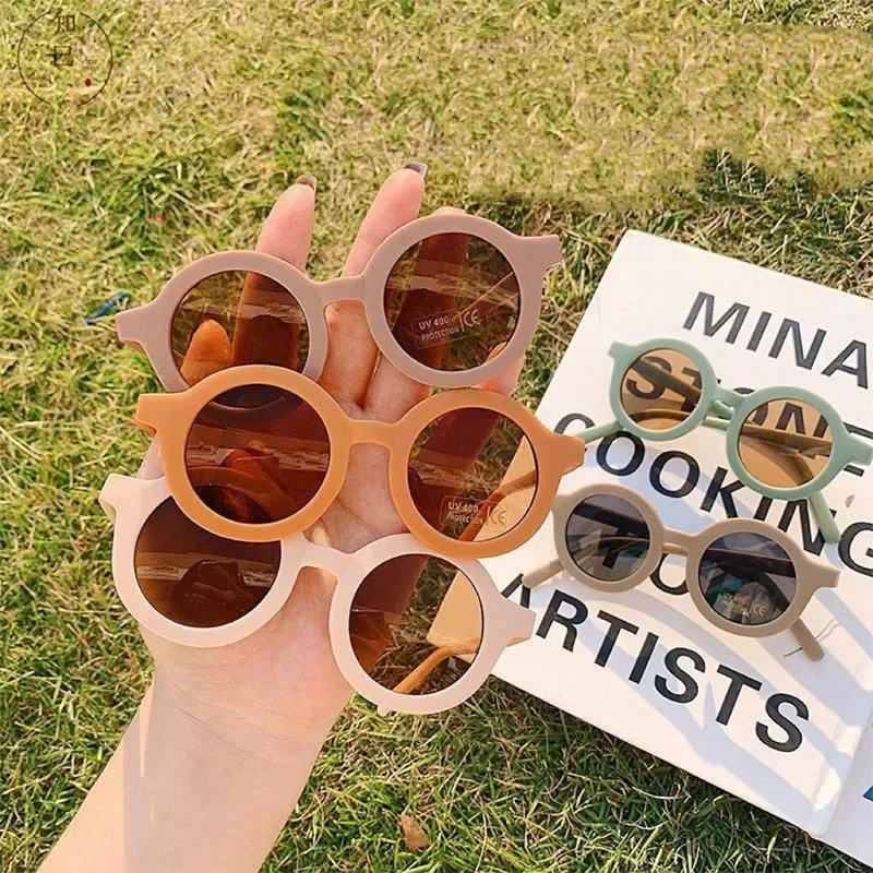 

New Cute Kids Sunglasses Parent Child Frosted Glasses 1-8 Year Old Baby Decorative Sunglasses Trendy Kids Sunglasses UV400
