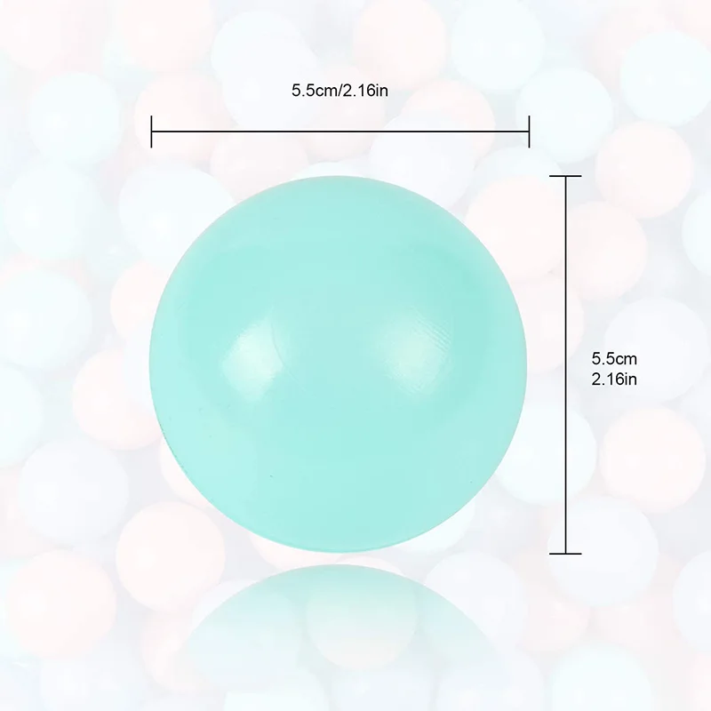 50Pcs Ocean Balls Toy Colorful Soft Water Pool Wave Ball Baby Children Funny Eco-Friendly Stress Air Ball Children Sport Gift 6