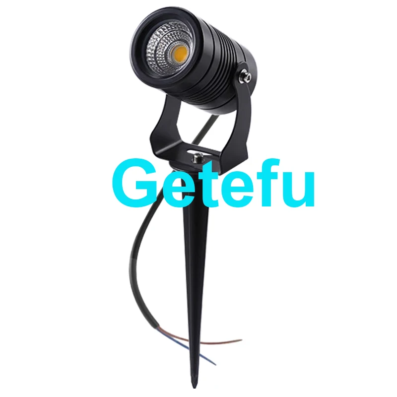 Spot lumineux LED imperméable conforme à la norme IP65, éclairage d'extérieur, luminaire de paysage, lumière à intensité réglable, idéal pour une pelouse ou un jardin, 12/110/220V, 5/7/10/12W