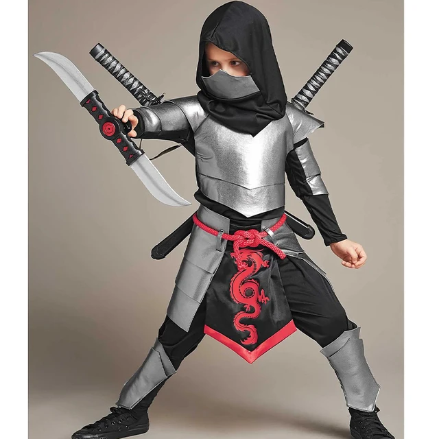 Halloween Costume For Kids Christmas New Year Party Black Boys Ninja  Assassin Warrior Purim Costumes For Children Cosplay Boy - Cosplay Costumes  - AliExpress