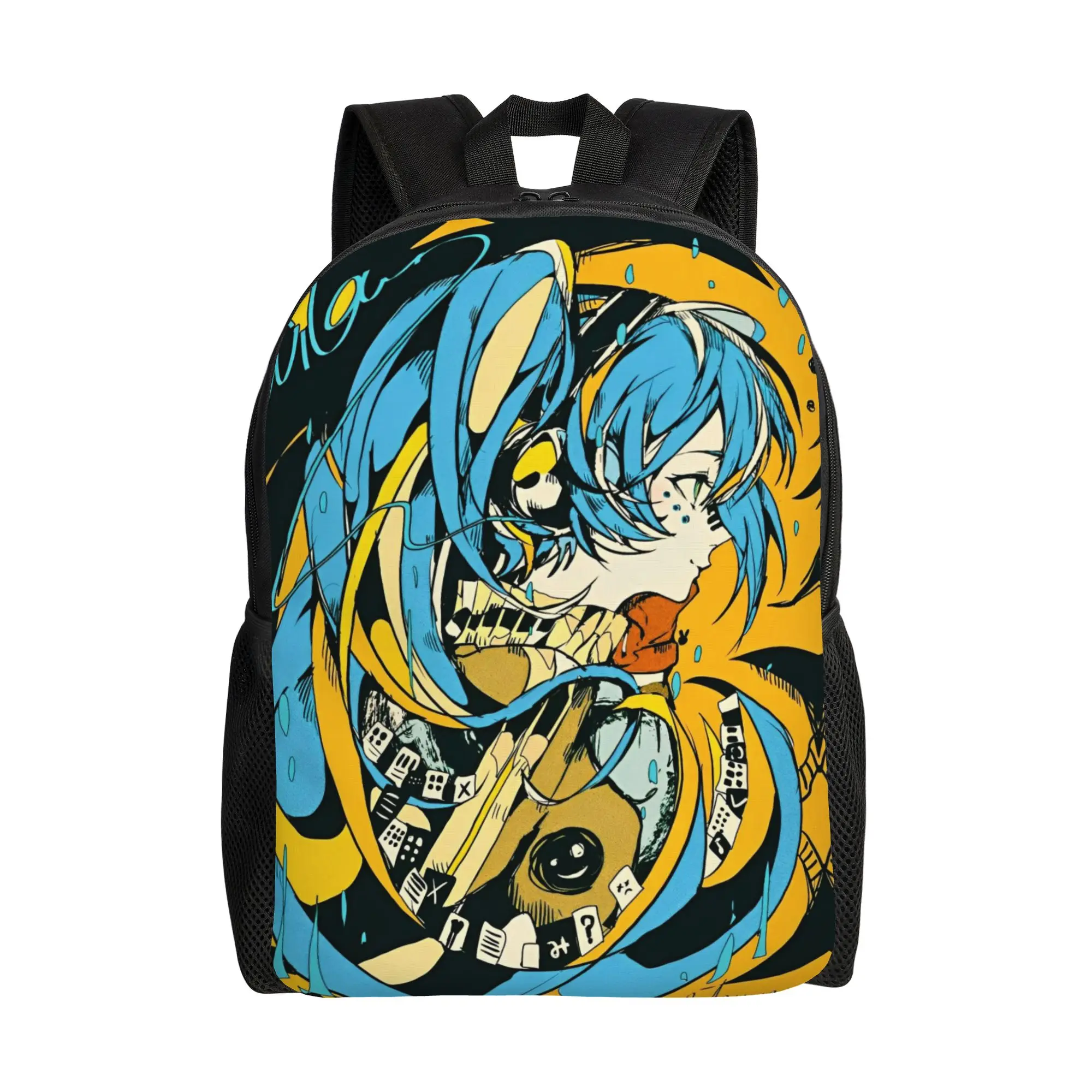 Stylish Unisex Hatsune Miku Backpack - Fashionable and Durable Daypack