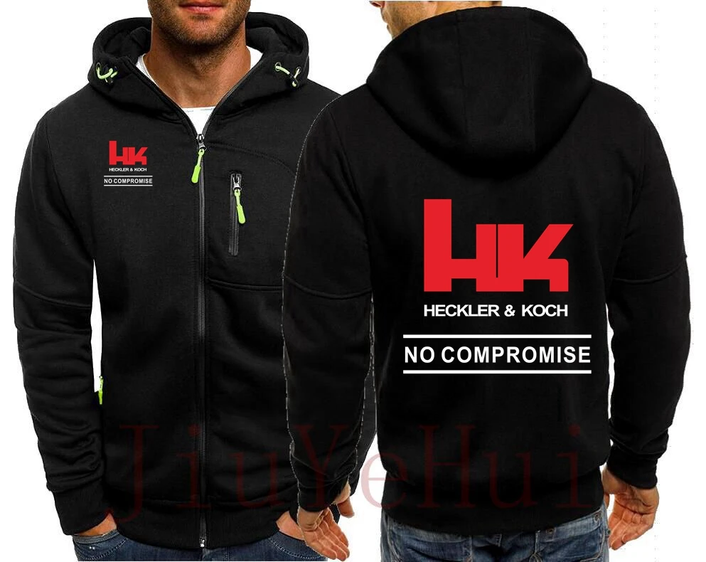 Heckler Koch HK Logo Men's Zip Sweatshirts Outdoor Shooting