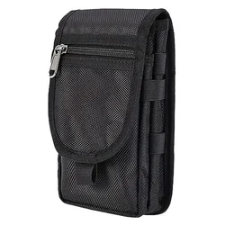Rugged EDC Pouch Belt Holster - Versatile Multitool Organizer and Compact Tool Sleeve (Black)