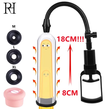 Manual Penis Pump Male Penis Enlarger Sex Toys For Men Vacuum Pump Male Masturbation Penile Extender Trainer Adults Sexy Toy Man 1