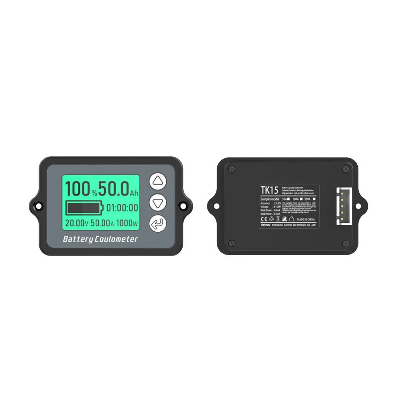 80V 50A 100A 350A TK15 Coulomb Meter Vehicle Battery Capacity Tester Battery Coulometer for E-bike/Balance Car/Cleaning Machine 4