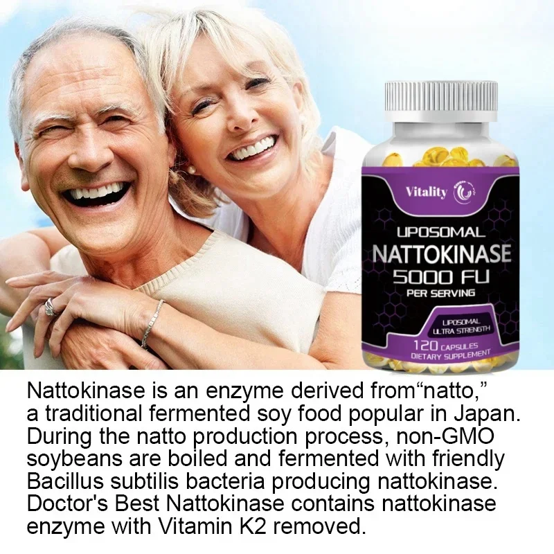 Vitality Nattokinase Blood Vessel Cleaning Capsules