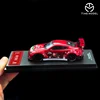 TimeMicro1:64 skyline GTR R35 Christmas Edition Red high-tail simulation alloy car model 2