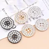 10pcs High-end Round Shank Clear Rhinestone Crystal Diamond Metal Buttons for Clothing Coat Cardigan Sweater Sew Accessories 5