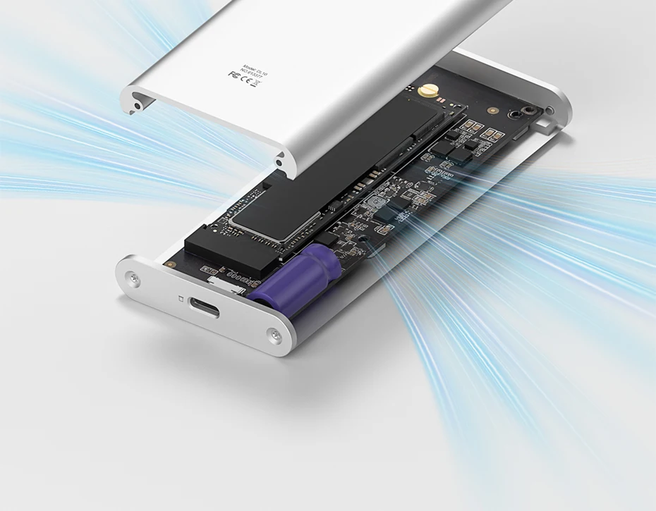 Hagibis NVMe SSD Enclosure with E-Ink Display (10Gbps)