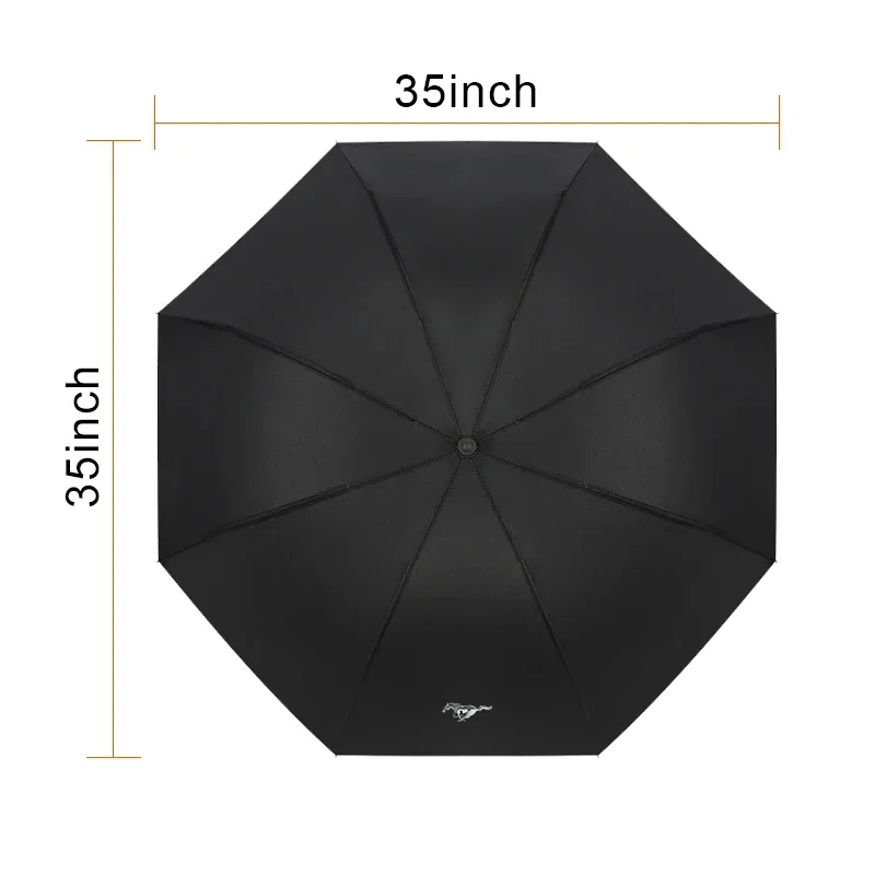 Car Automatic Folding Umbrella large travel business vehicle umbrella For Ford Mustang FIESTA Focus Shelby GT350 Kuga Fusion 4