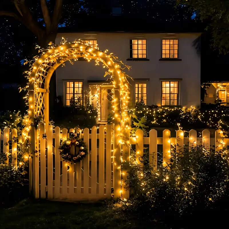 Solar-Powered LED Fairy String Lights - Waterproof Outdoor Starry Decoration