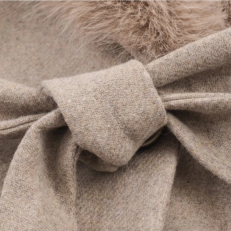 2025 Winter Women Fashion With Faux Fur Collar Coat Woman Elegant Thick Warm Jacket Long Sleeve Pockets Casual New Outerwear ﻿ ﻿