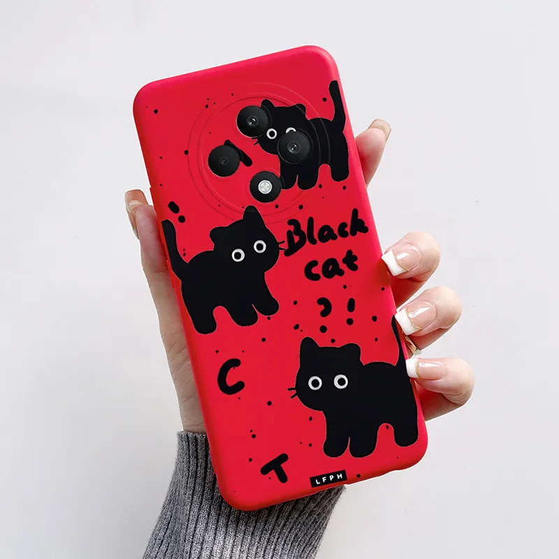 Cute Cat Cartoon Soft Silicone Bumper Protective Phone Case