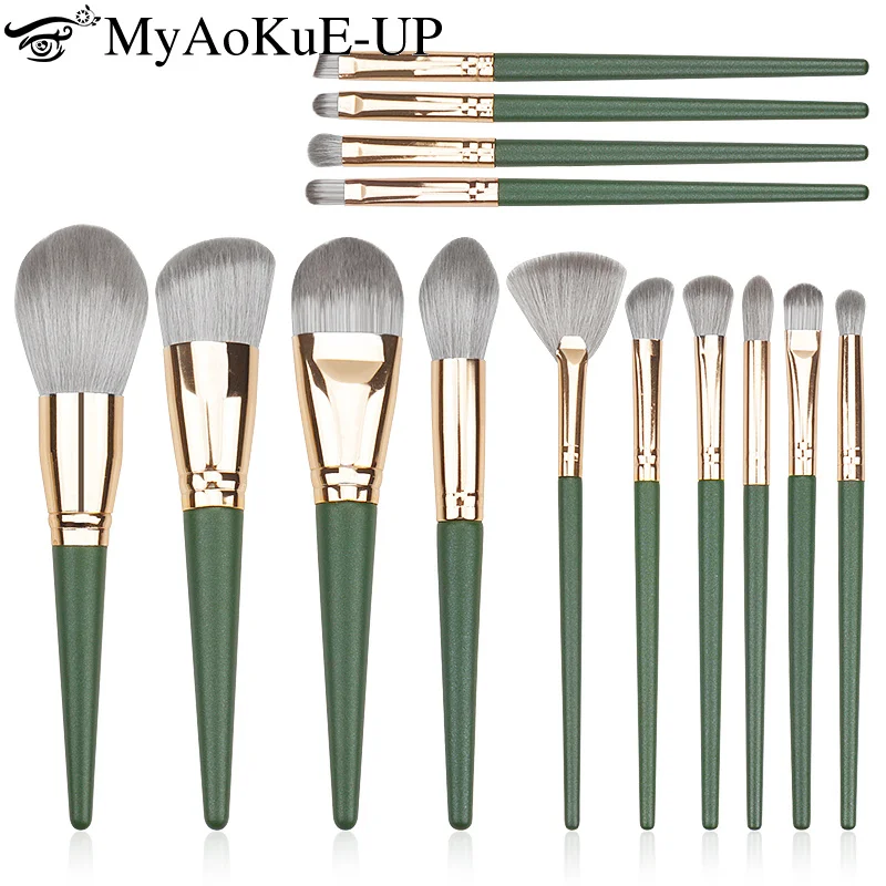 

14Pcs Makeup Brush Set Foundation Powder Blush Eyeshadow Concealer Lip Eye Contour Make Up Brush Cosmetics Beauty Tool Supplies