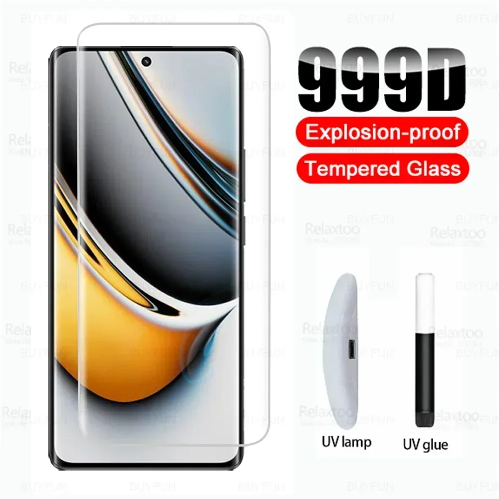 

Изогнутое закаленное УФ-стекло для Realme 11 Pro + защита для экрана Realme11 Pro Plus Realme11Pro Realmy 11Pro