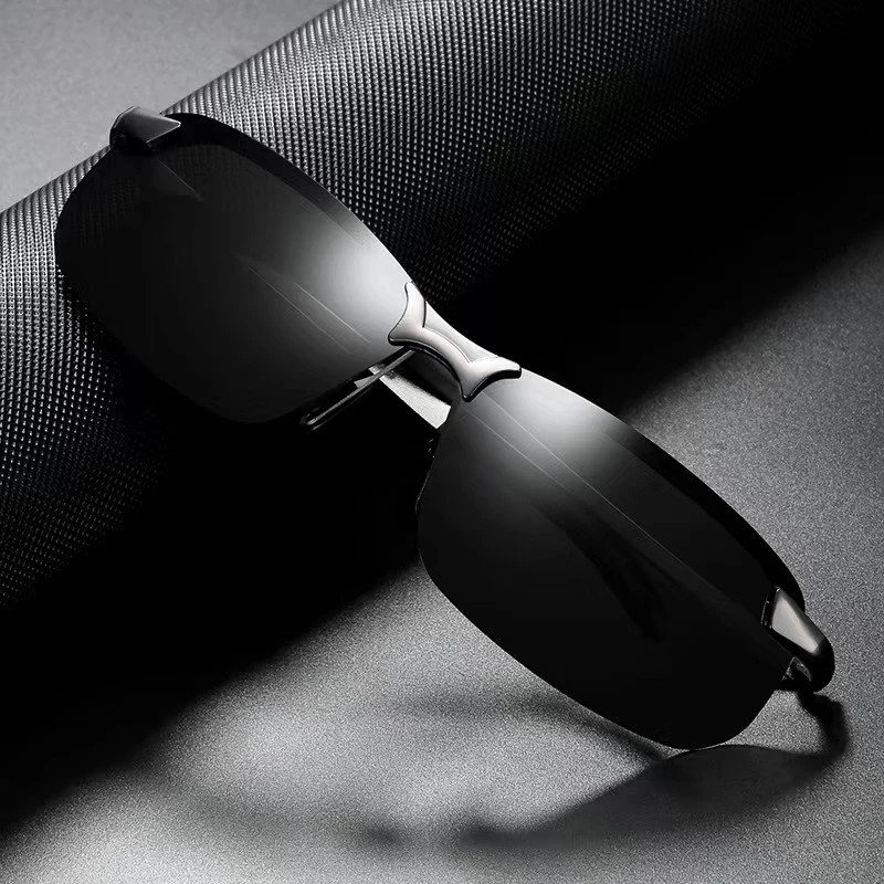 Polarized Sunglasses Classic Mens Polarized Sunglasses Photochromic Driving Male Change Color Gradient Sun Glasses Day Night Vision Driver's Eyewear