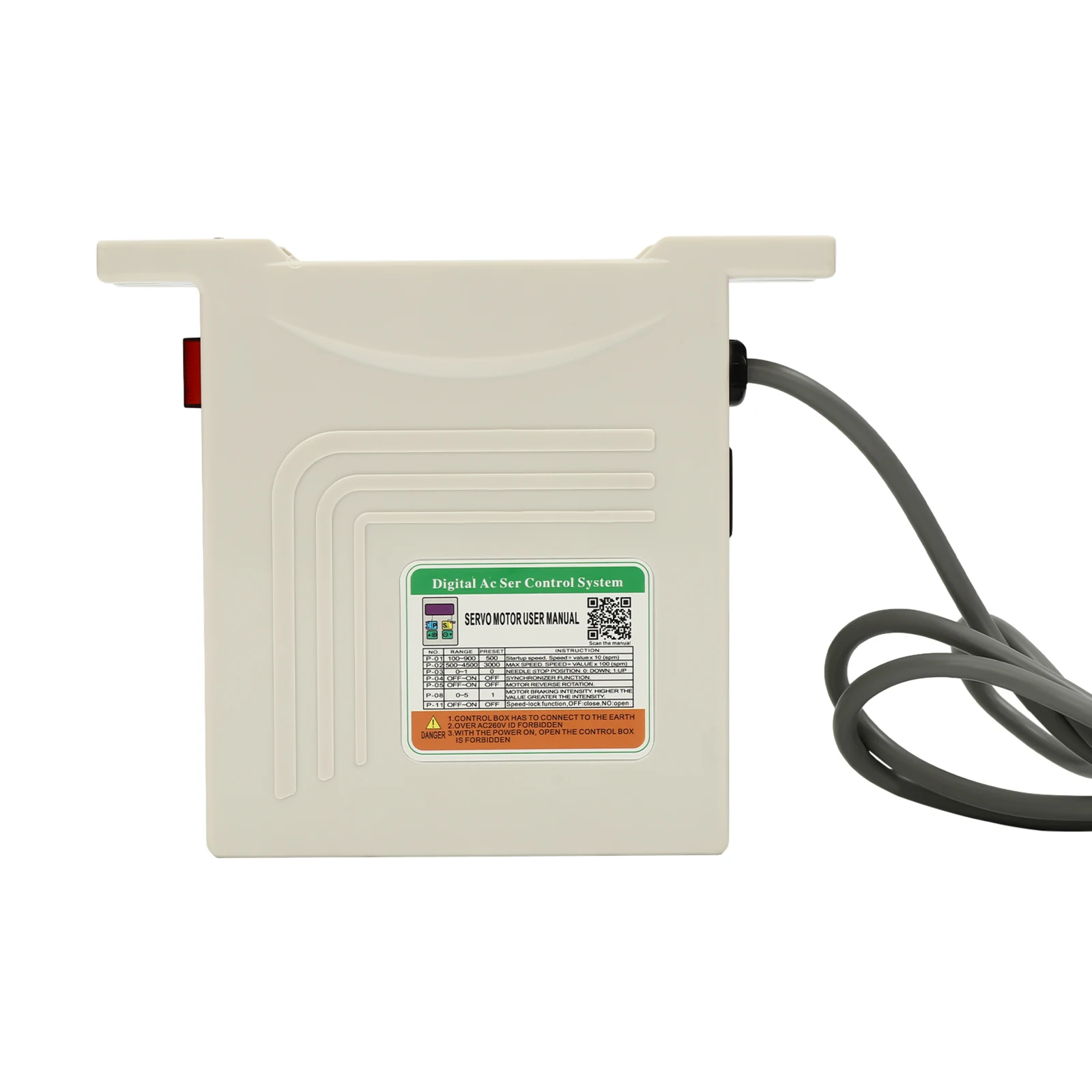Nähmaschinenmotor, Nähmaschinen-Servomotor, 600 W/28 x 10,5 x 20 cm, elektrischer bürstenloser geteilter Motor für industrielle Nähmaschine – Detail 4