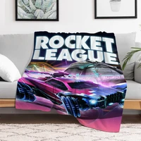 Rocket League Game Warm Winter Blankets for Decorative Sofa Custom Blanket Furry Bedspread on the Bed Knee Throw & Throws Double 2