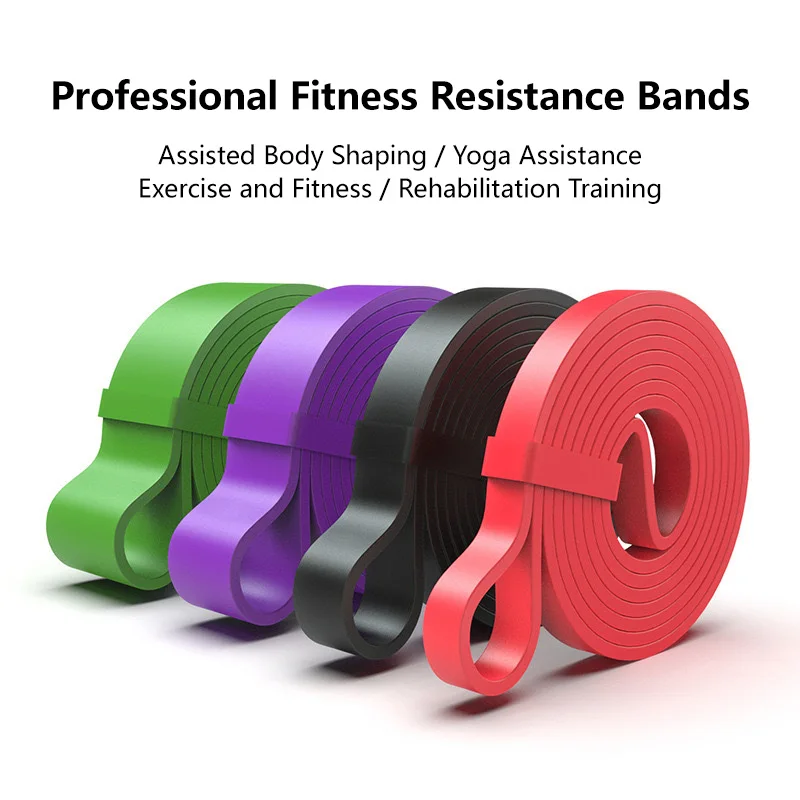 Banda Elastica per Allenamento di Resistenza 20~230 lbs, Attrezzatura per Palestra, Accessori per Yoga e Pilates, Elastico in Gomma per Home Gym - immagine 3