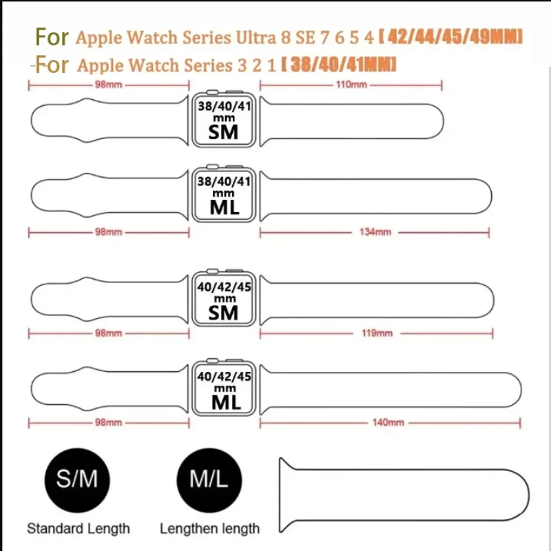Premium Silicone Sport Band for Smartwatch - Vibrant & Durable Design for Everyday Wear
