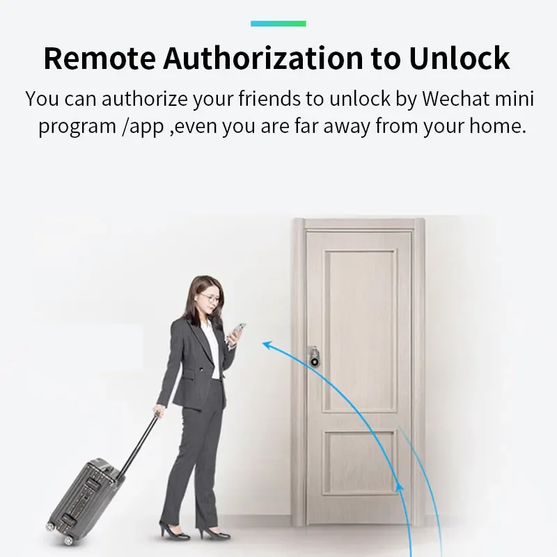 OKLOK Waterproof Keyless Portable Bluetooth Smart Fingerprint Lock Anti-Theft iOS Android APP Control Door Cabinet Padlock