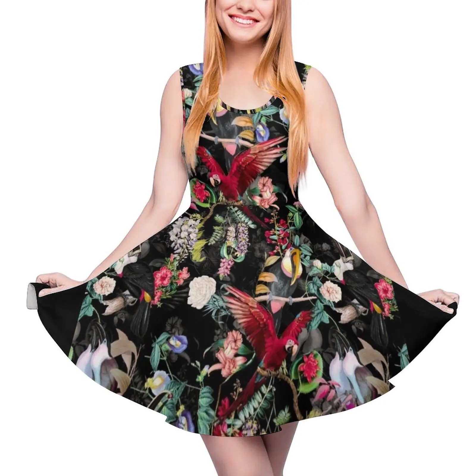 Floral and Birds IX Sleeveless Dress evening dress dress women summer 2024 womens evening dresses for women