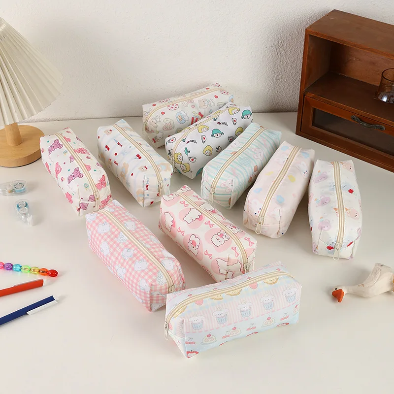 1 Pcs Kawaii 연필 케이스 귀여운 새끼 고양이 높은 외관 가치가 있는 상자 연필 케이스 가방 학교 용품 문구