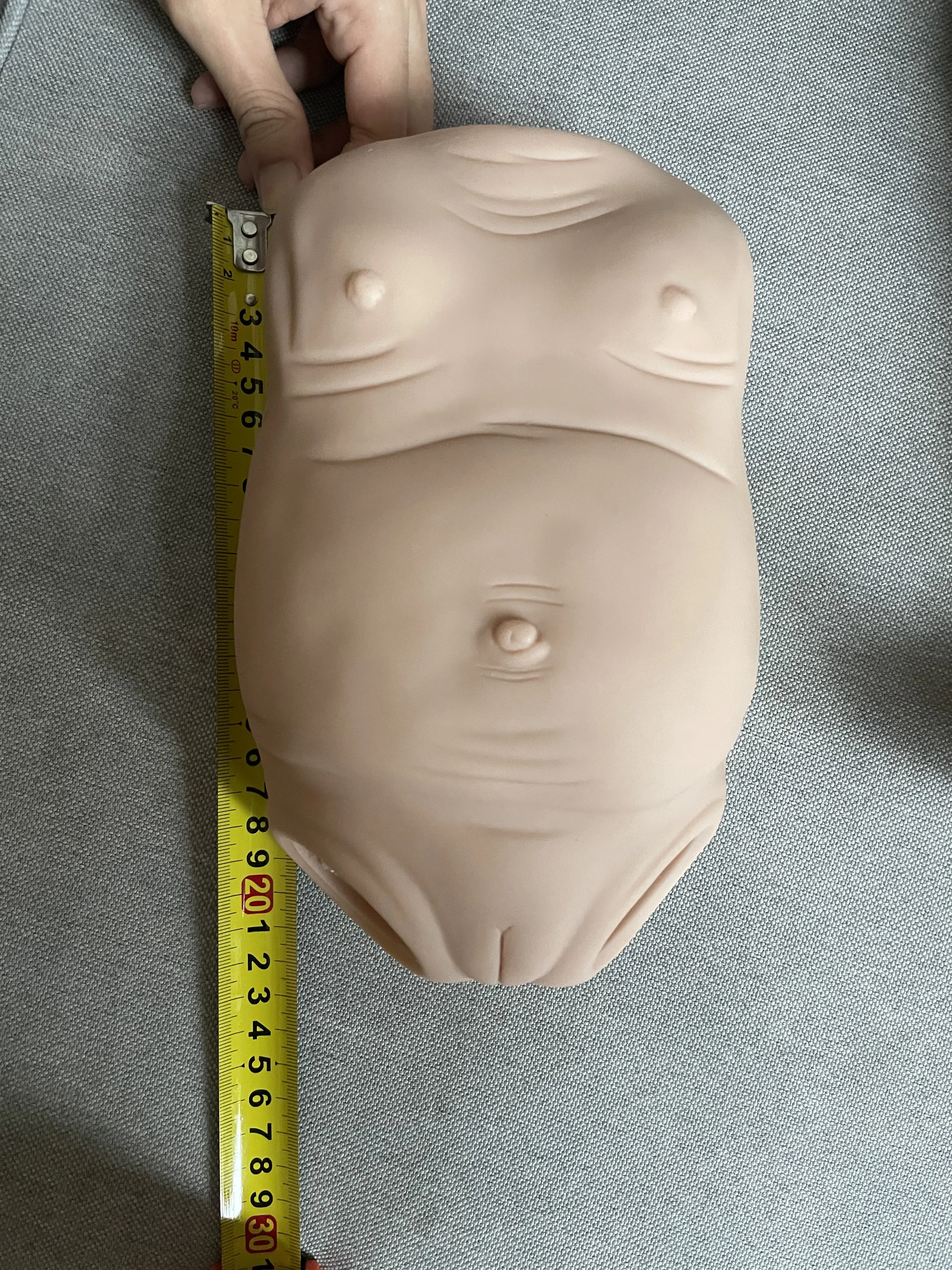 FBBD 20-22inch Bebe Reborn Doll Belly Kit Whole Trunk Unpainted Body DIY Parts Reborn Doll Accessories