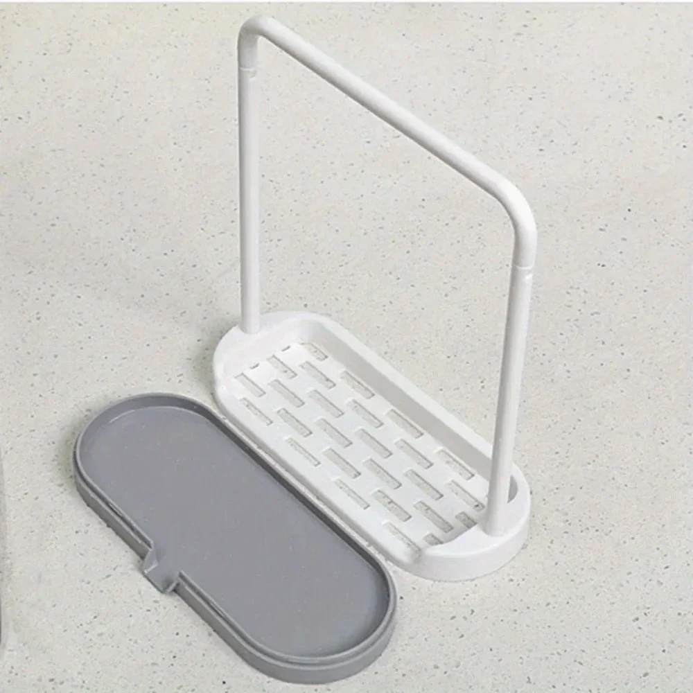 1PC Kitchen Towel Storage Rack Sponge Drain Shelf Plastic Dishcloth Stand Home Organizer Holders Organizer Kitchen