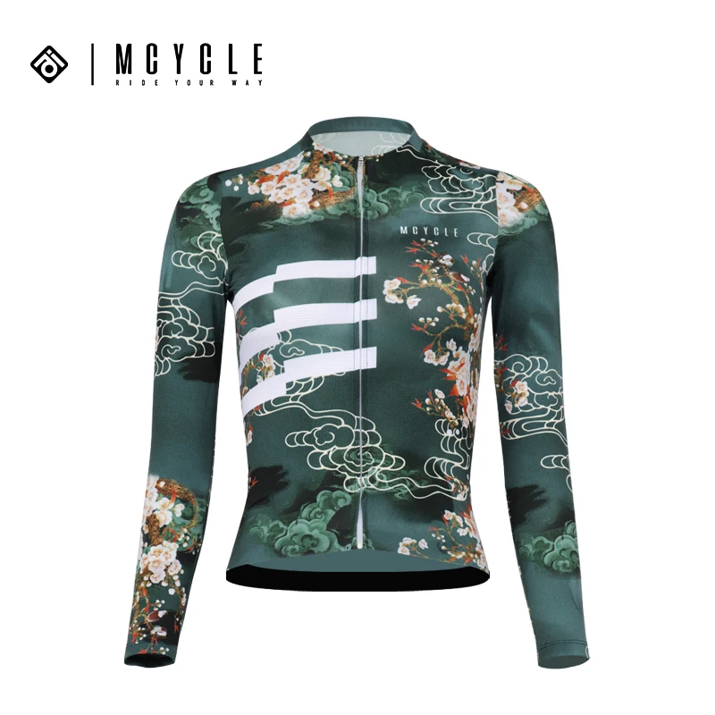Mcycle High Quality Cycling Sportswear Quick Dry Bike Jersey Bicycle Shirt Breathable Long Sleeve Anti UV Cycling Jersey Women