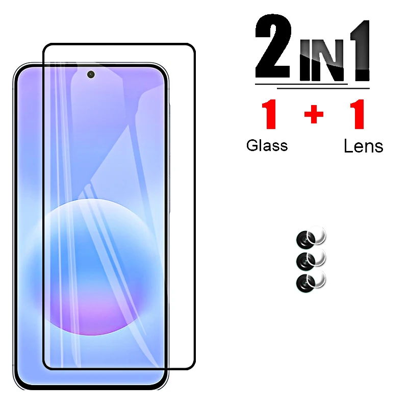 Premium Tempered Glass & Soft Film Full Cover Screen and Camera Protector