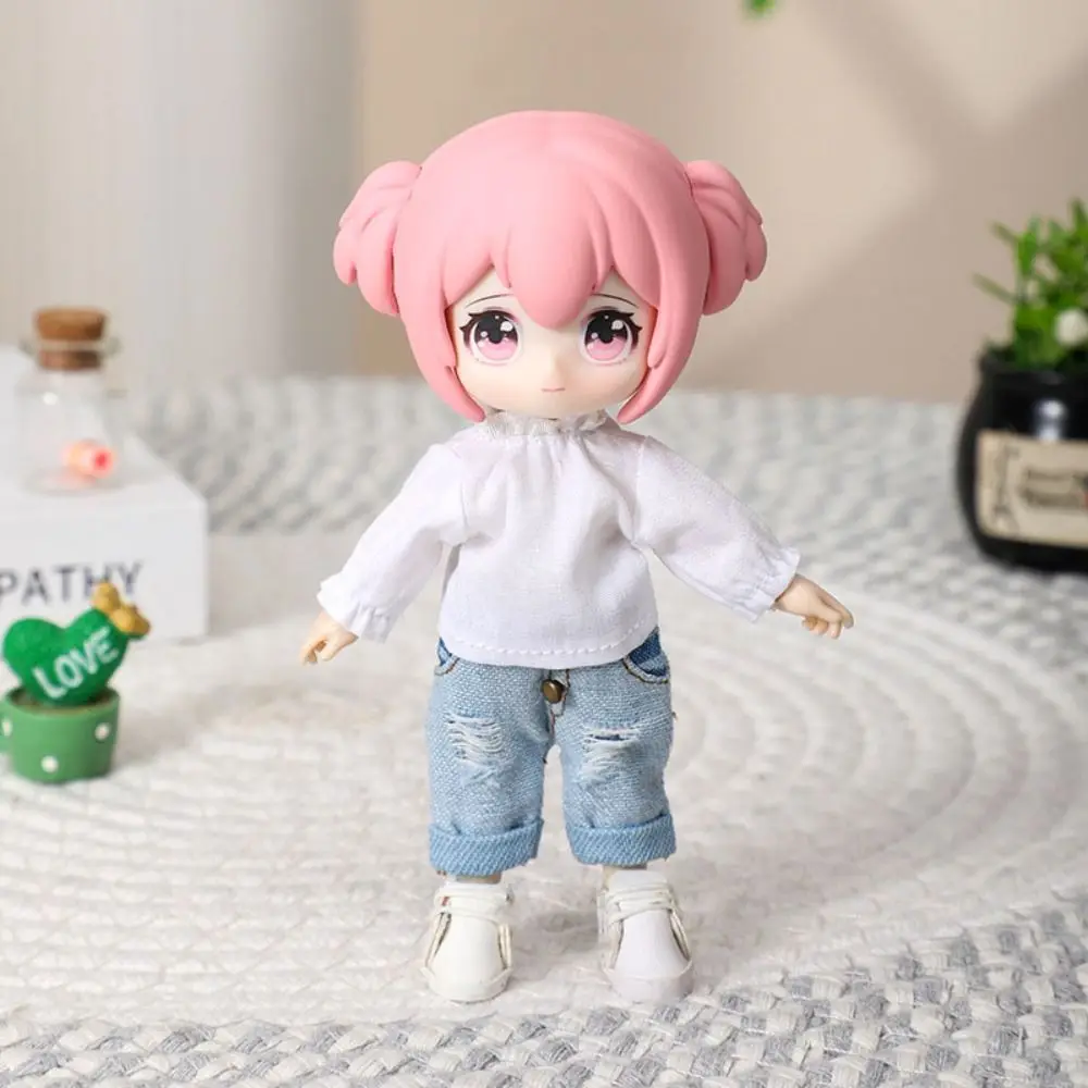 Mode Shirt Legging für 1/11 ob11 Puppen für 1/12 bjd Puppen Kleidung Puppe T-Shirt Tops Freizeit kleidung Hemden Puppe Kleidung Zubehör – Detail 6